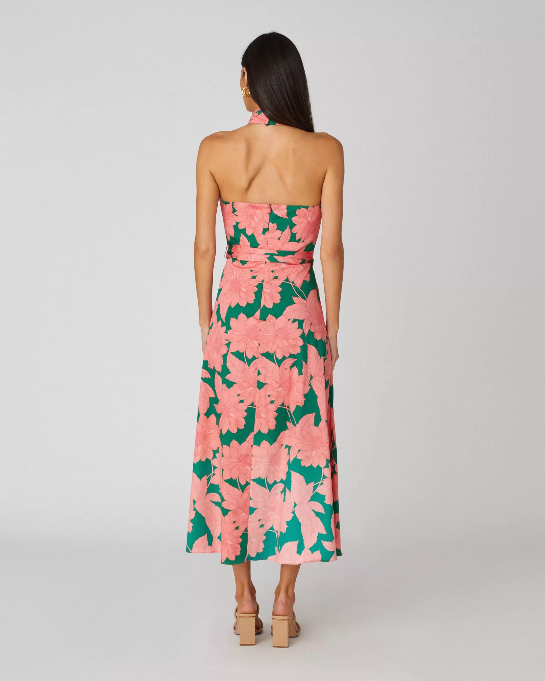 Shop Shoshanna Beekman Dress Peony Pink/Spring Green