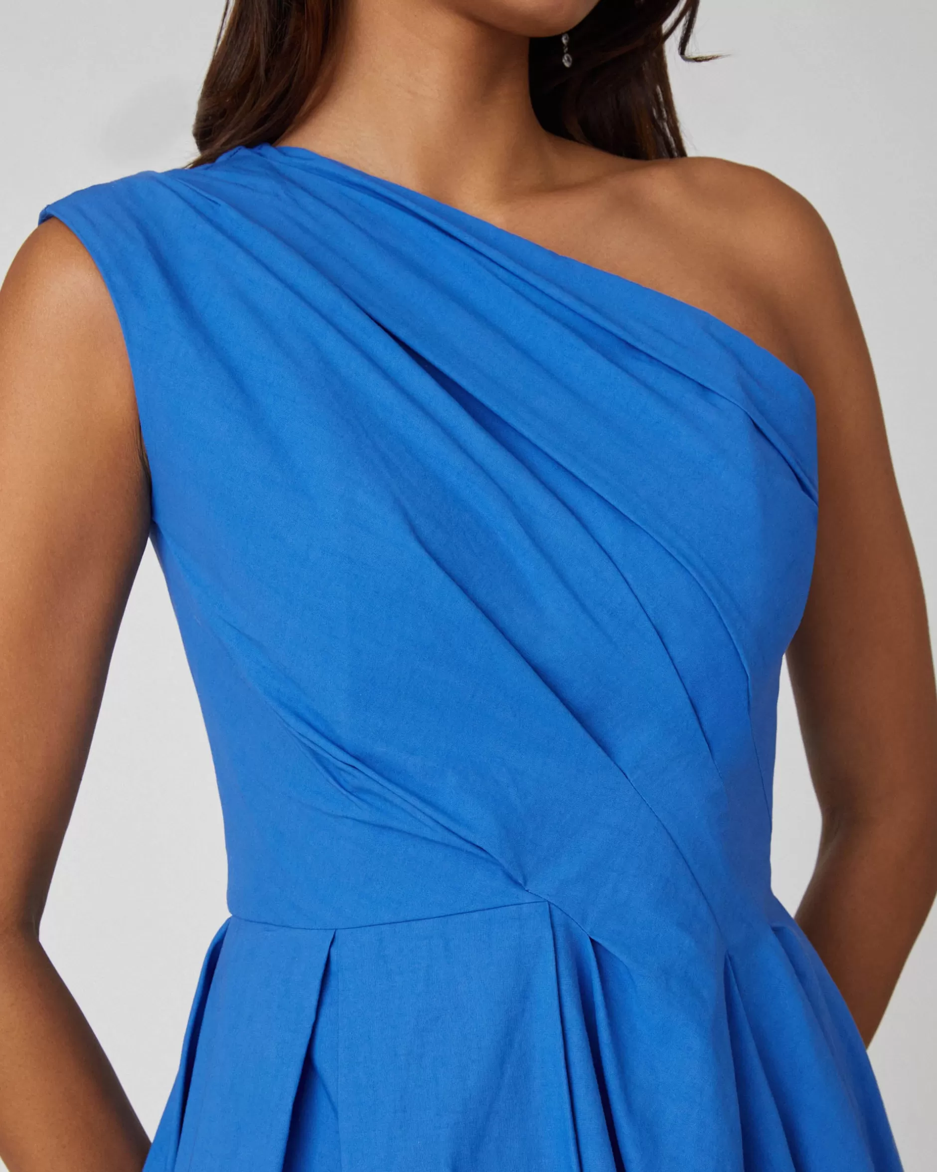 Store Shoshanna Midnight Edina Dress Bright Blue