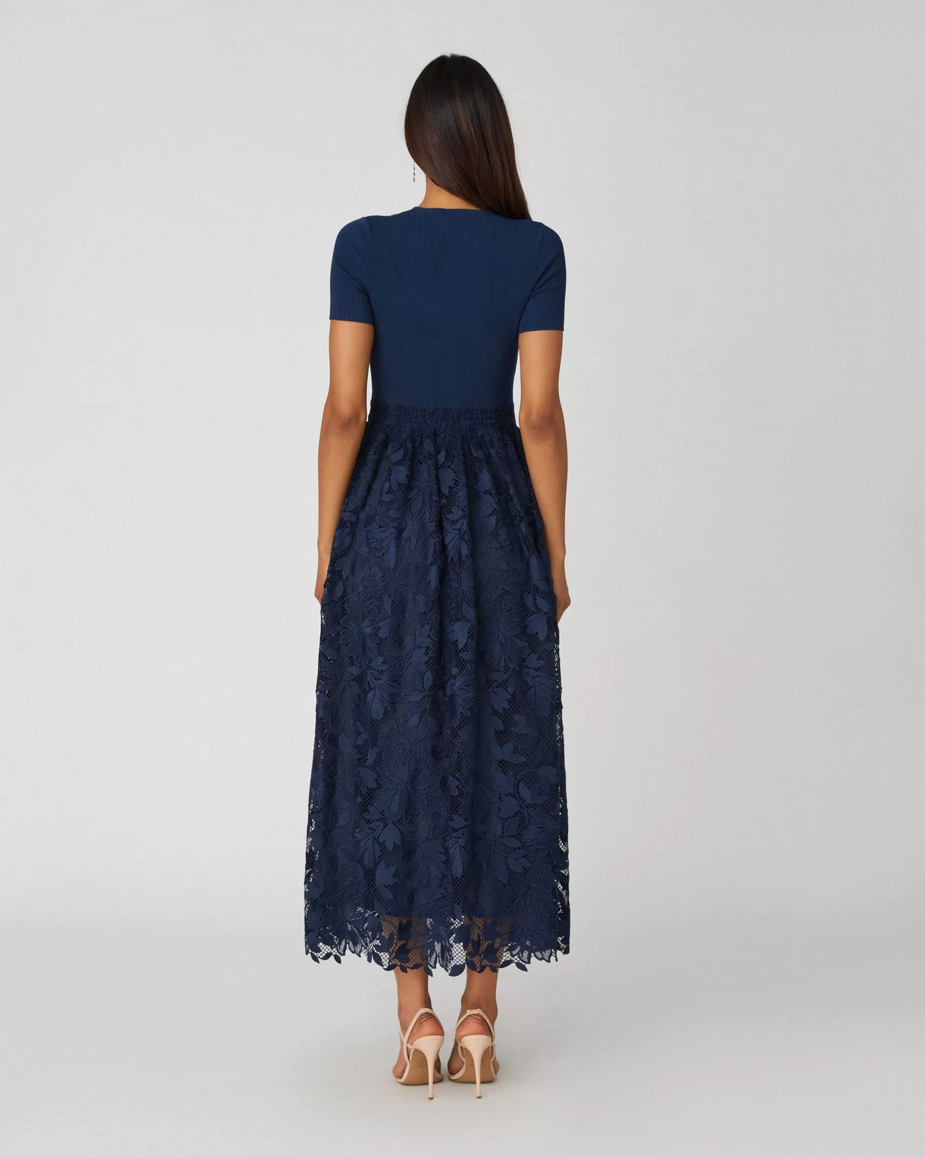 Store Shoshanna Midnight Ella Dress Navy