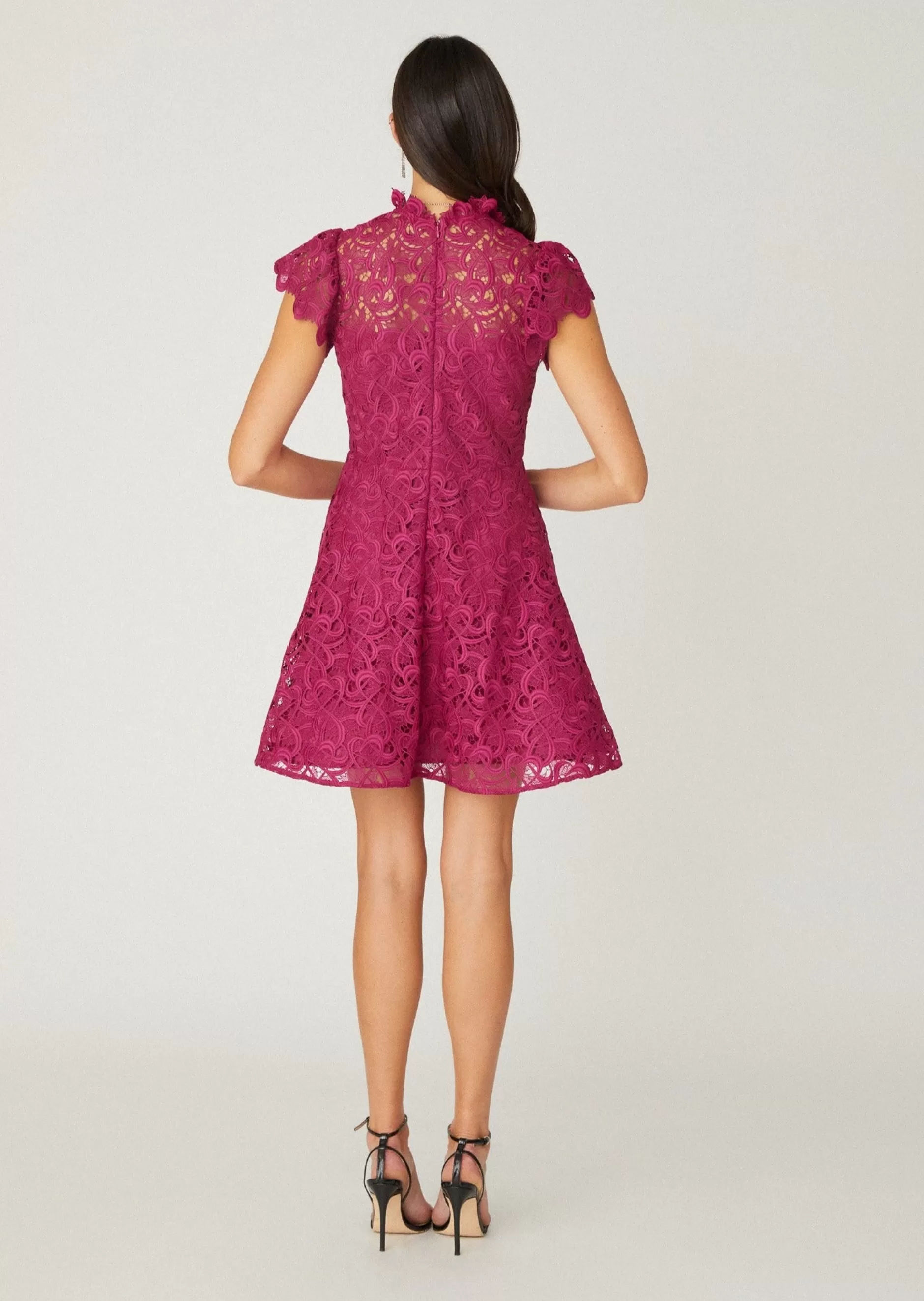 Shop Shoshanna Midnight Everlie Dress Magenta