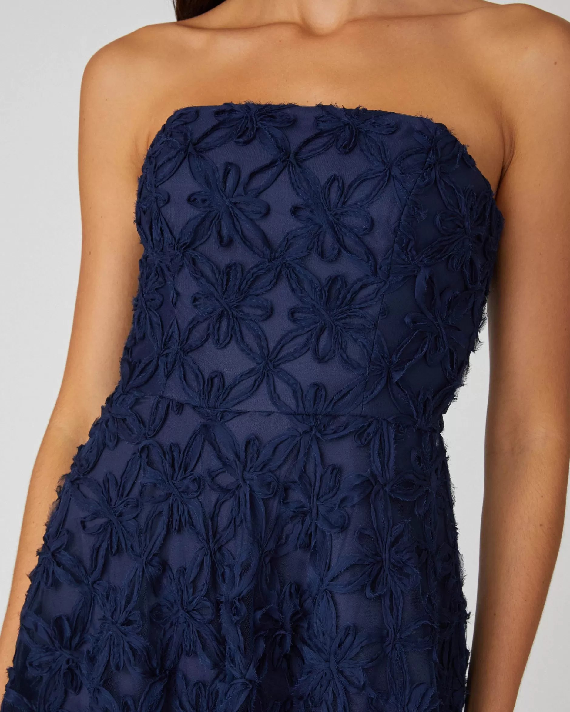 New Shoshanna Midnight Miller Dress Navy