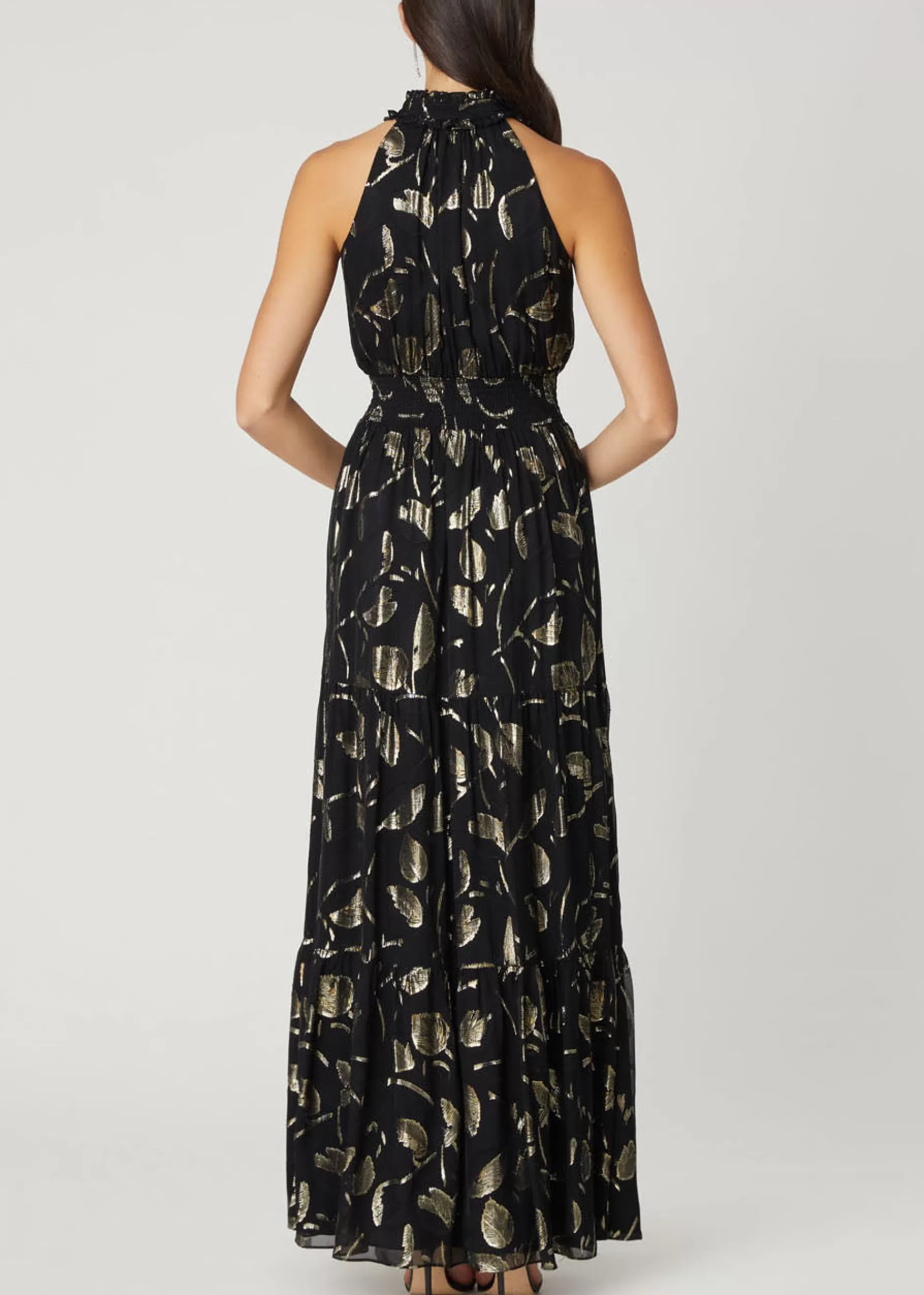 Best Sale Shoshanna Midnight Woods Dress Jet/Gold