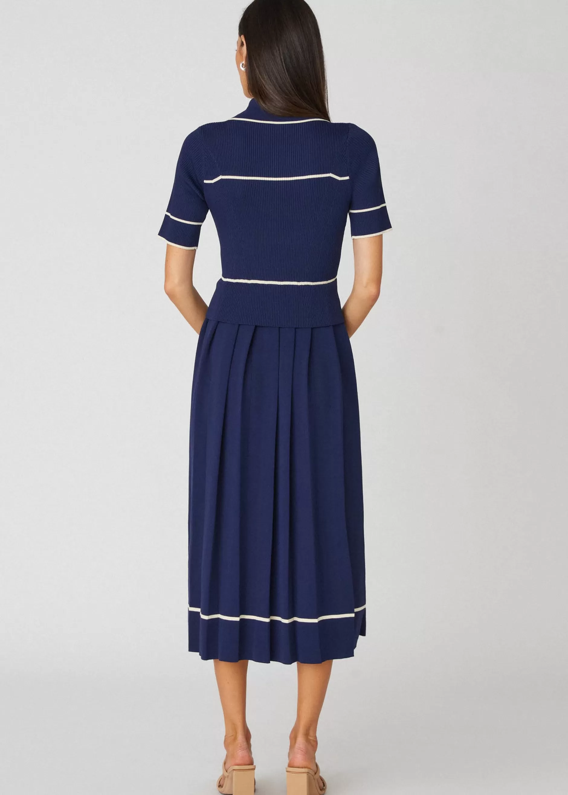 Shop Shoshanna Riley Dress Navy