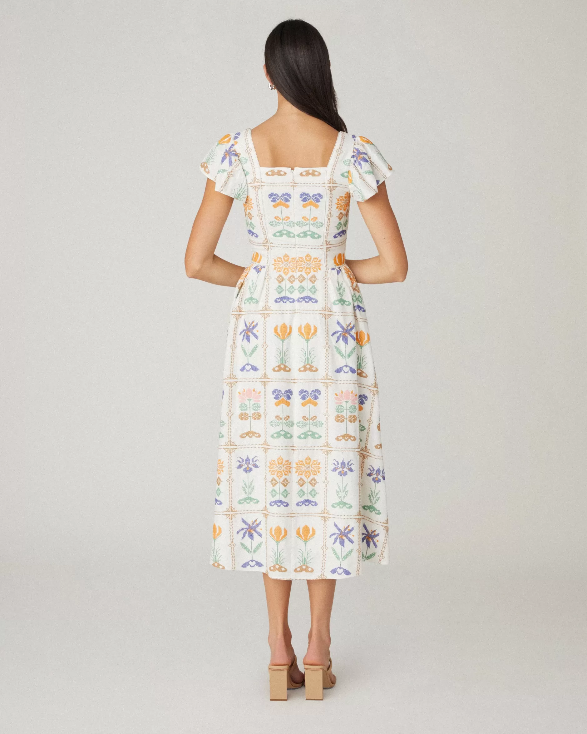 Flash Sale Shoshanna Willa Dress Ivory Multi